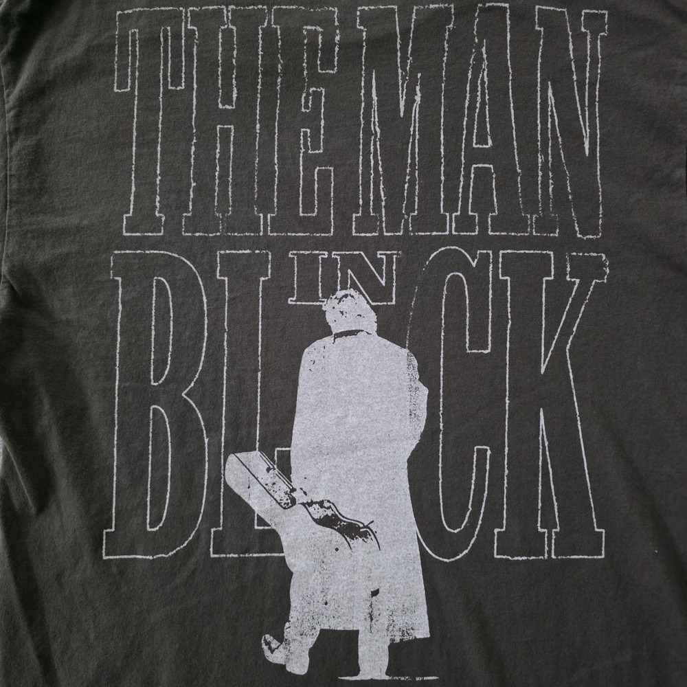 Johnny Cash Mens Nashville Tennessee Eagle Man In Black Graphic T-Shirt MD Black - Picture 6 of 8